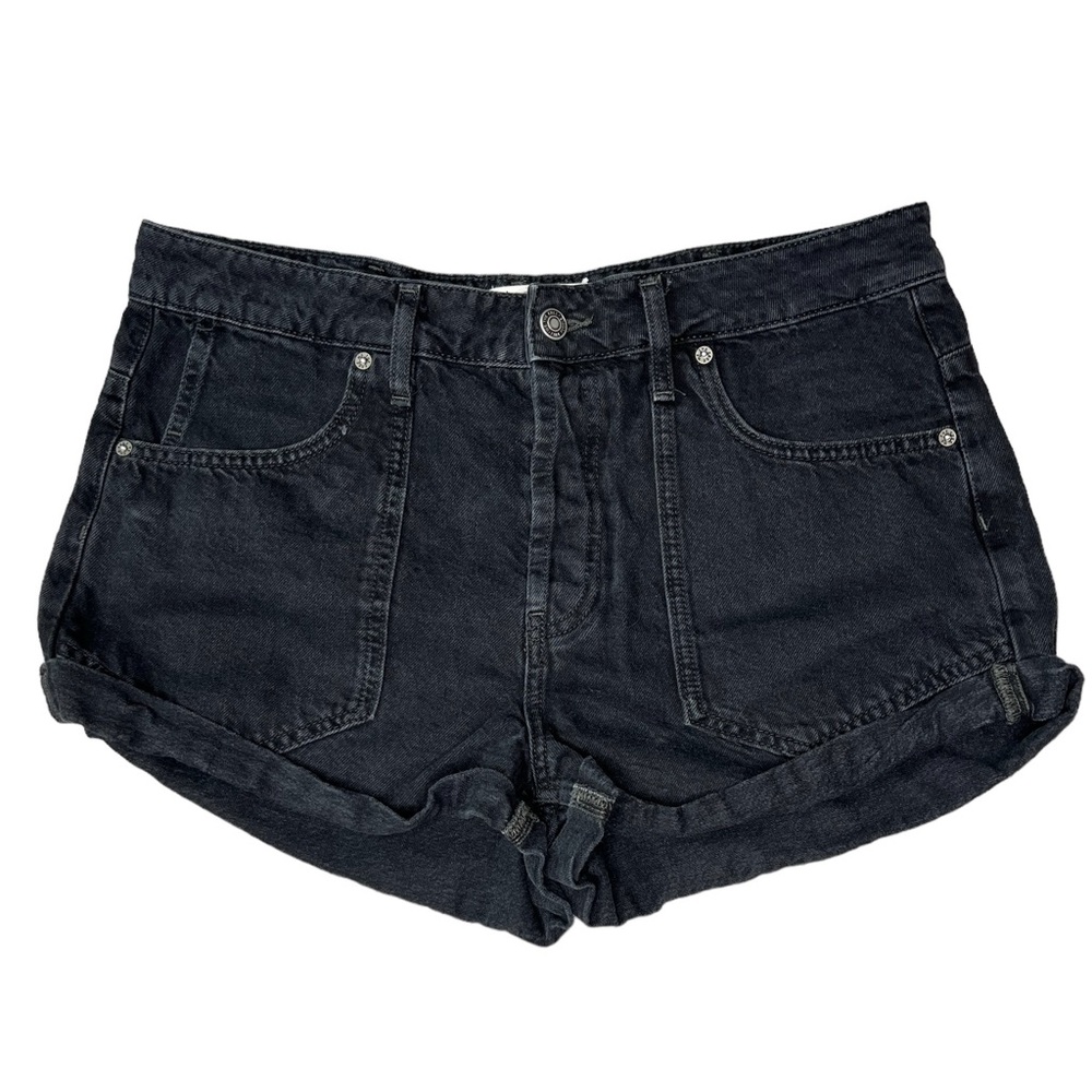 EUC Free People We The Free Beginners Luck Shorts in Washed Black